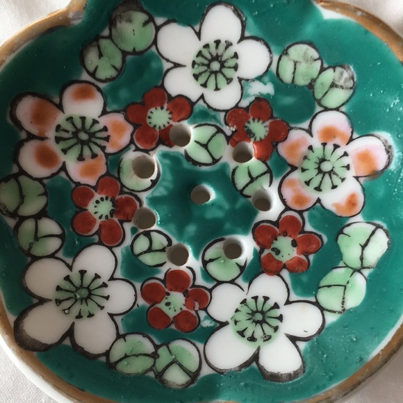 Porcelain Asian Tea Strainer - Picture 2 of 5